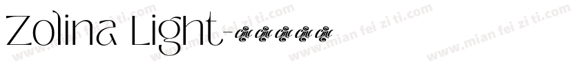 Zolina Light字体转换
